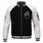 Notorious Biggie Smalls Head Outline Logo Varsity Jacket