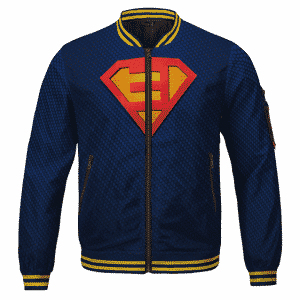 Rap Icon Eminem Superman-Inspired Logo Stylish Bomber Jacket