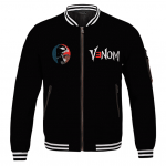 Rap Icon Eminem Venom Illustration Cool Black Bomber Jacket