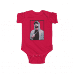 Rap Icon Eminem Wearing Hoodie Portrait Newborn Onesie