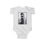 Rap Icon Eminem Wearing Hoodie Portrait Newborn Onesie