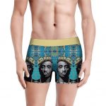 Rap Legend Crowned Tupac Shakur Artwork Stylish Men's Boxers