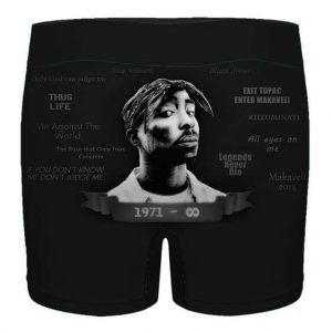 Rap Legend Tupac Shakur Songs Tribute Art Men's Boxer Briefs