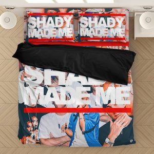 Shady Made Me Eminem's Cutout Images Collage Bed Linen