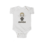 Slim Shady Angel Eminem Cute Chibi Art Adorable Infant Romper