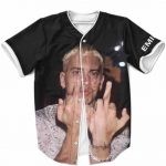 Slim Shady Double Middle Finger Eminem Baseball Jersey