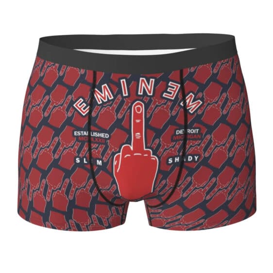 Slim Shady Middle Finger Design Eminem Men's Boxer Briefs