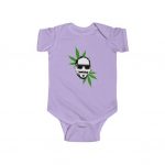 Smiling Snoop Dogg Weed Background Minimalistic Baby Onesie