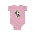 Smiling Snoop Dogg Weed Background Minimalistic Baby Onesie
