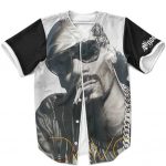 Smoking Snoop Lion Epic Charcoal Art Baseball Uniform