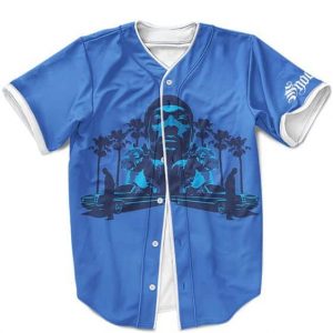 Snoop Dogg California Palm Trees Blue Baseball Uniform