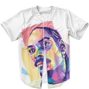 Snoop Dogg Colorful Geometric Design Baseball Jersey