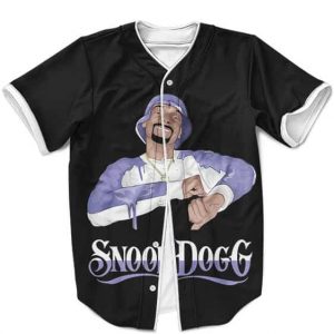 Snoop Dogg Dance Moves Simple Black Baseball Uniform