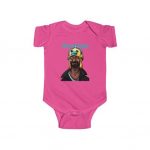 Snoop Dogg High as a Kite Fish Hat Funny Artwork Baby Romper