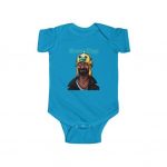Snoop Dogg High as a Kite Fish Hat Funny Artwork Baby Romper