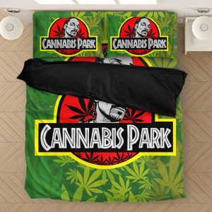 Snoop Dogg Parody Cannabis Park Weed Pattern Bedding Set