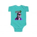 Snoop Dogg Roll Up Retro Colors Portrait Baby Onesie
