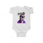 Snoop Dogg Roll Up Retro Colors Portrait Baby Onesie