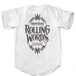 Snoop Dogg Rolling Worlds Minimalist White Baseball Jersey