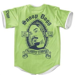 Snoop Dogg Slightly Stoopid Light Green Baseball Jersey