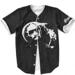 Snoop Dogg Smoking Joint French Inhale Black Baseball Jersey