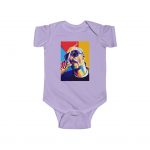 Snoop Dogg Smoking a Joint Geometric Art Baby Bodysuit