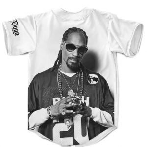 Snoop Dogg Swag Pose Black And White Baseball Jersey