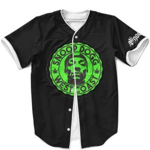 Snoop Dogg West Coast Neon Green Logo Baseball Shirt
