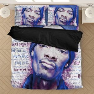 Snoop Doggy Dogg Art Lyrics Background Bedding Set