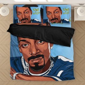 Snoop Doggy Dogg Hip Hop Bling Light Blue Bed Linen