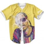 Snoop Lion Smoking Marijuana Yellow Baseball Shirt