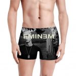 Straight Outta Detroit Eminem Black and White Men's Boxers