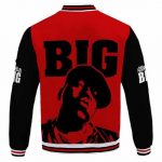 The Notorious B.I.G. Awesome Red And Black Varsity Jacket