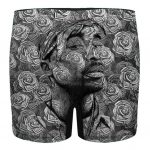 Thug Life 2Pac Makaveli Rose Cash Pattern Epic Men's Briefs