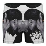 Thug Life Gangster 2Pac Shakur Middle Finger Men's Boxers