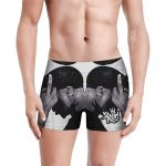 Thug Life Gangster 2Pac Shakur Middle Finger Men's Boxers