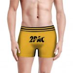 Thug Life Rapper 2Pac Shakur Logo Art Yellow Men's Underwear