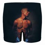 Thug Life Rapper Tupac Makaveli Black Men's Boxer Briefs