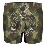 Thug Life Tupac Makaveli Tattoos Camouflage Men's Underwear