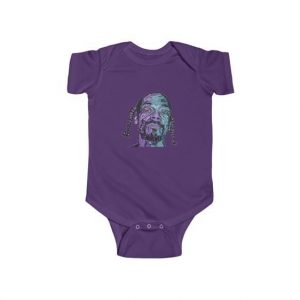 Trippy Snoop Dogg Art Purple Haze Dope Baby Bodysuit