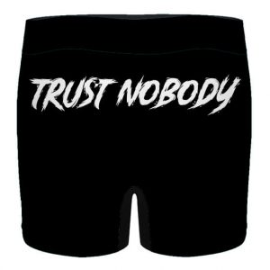 Trust Nobody Realistic 2Pac Makaveli Art Black Men's Boxers