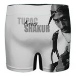 Tupac Amaru Shakur Wearing Bandana Stylish Men's Boxers