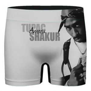 Tupac Amaru Shakur Wearing Bandana Stylish Men's Boxers
