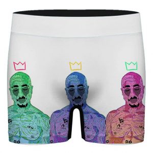 Tupac Amaru Shakur Zombie Grime Art Dope Men's Underwear