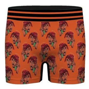 Tupac Makaveli Shakur Grime Art Pattern Dope Men's Boxers