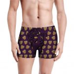 Tupac Makaveli Shakur Thug Life Pattern Purple Men's Briefs