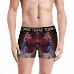 Tupac Makaveli Wearing Bandana Art Stylish Men's Boxer