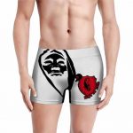Tupac Shakur Rap's Not Dead Logo White Men's Boxer Briefs