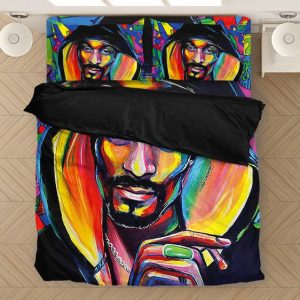 Unique Bigg Snoop Dogg Abstract Multicolor Bedding Set