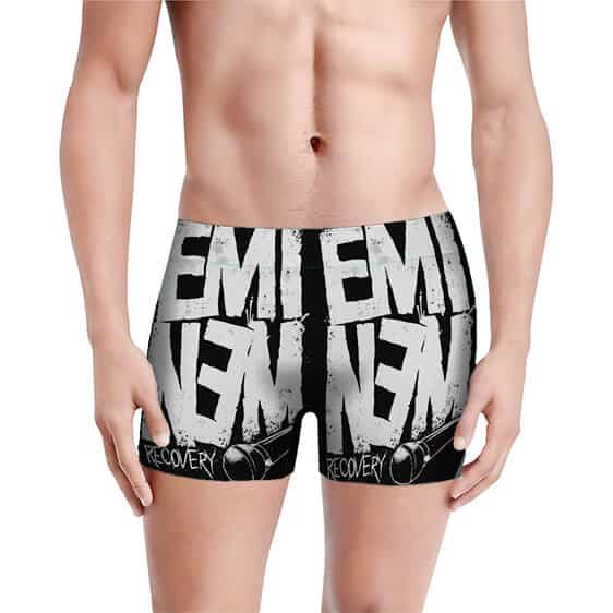 Unique Mic Drop Recovery Eminem Black Men's Underwear